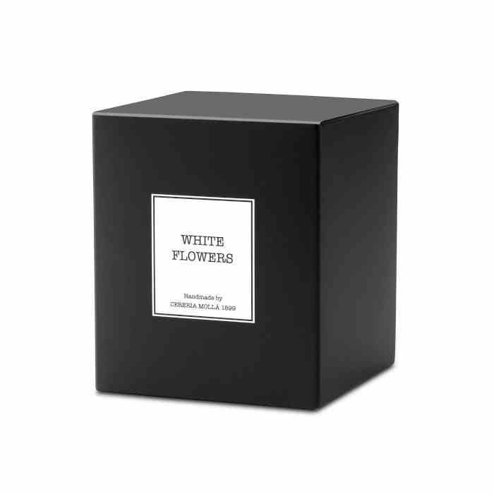 Świeca Santiago 230gr. Flores blancas / Cereria Molla