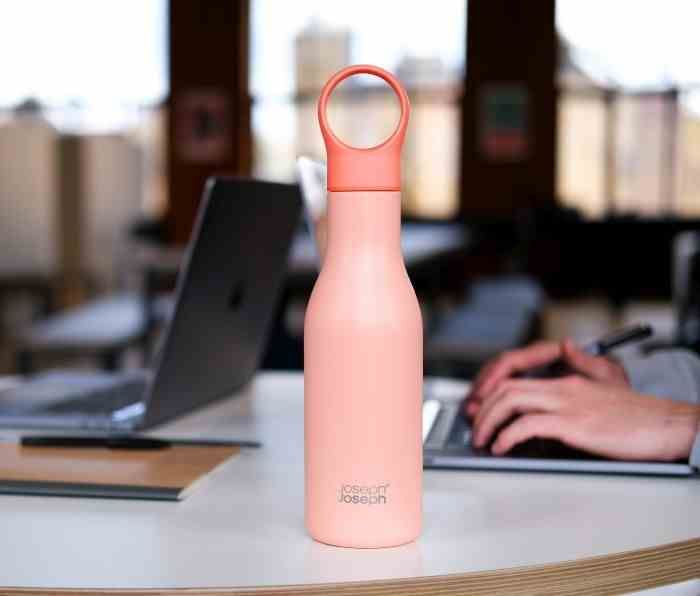 Butelka termiczna stalowa 500ml Loop, koralo / Joseph Joseph