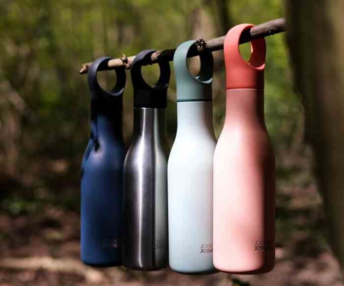 Butelka termiczna stalowa 500ml Loop, koralo / Joseph Joseph