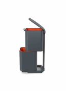 Kosz do segregacji 40l Totem Compact, grafito / Joseph Joseph