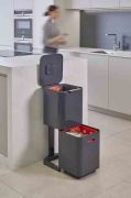Kosz do segregacji 40l Totem Compact, grafito / Joseph Joseph