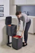 Kosz do segregacji 40l Totem Compact, grafito / Joseph Joseph
