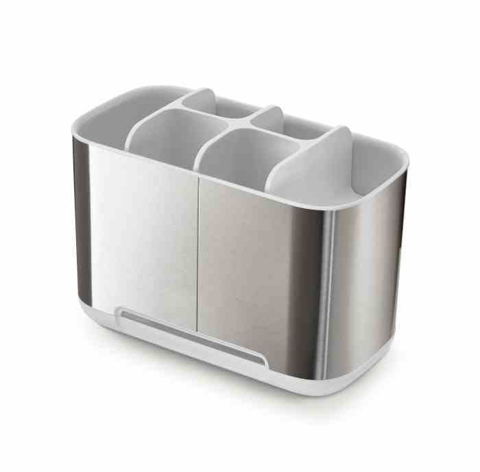 Pojemnik łazienkowy L EasyStore Steel, biały / Joseph Joseph
