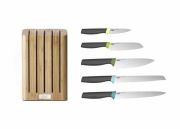 Zestaw blok Bamboo z 5 nożami Elevate, multi / Joseph Joseph