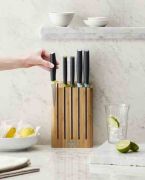 Zestaw blok Bamboo z 5 nożami Elevate, multi / Joseph Joseph