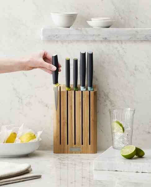 Zestaw blok Bamboo z 5 nożami Elevate, multi / Joseph Joseph