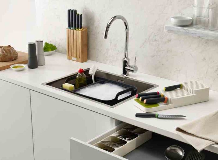 Zestaw blok Bamboo z 5 nożami Elevate, multi / Joseph Joseph