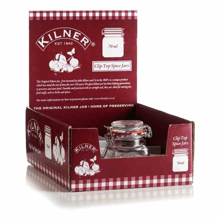 Słoik 0,07 l. Square Clip Top Jar / Kilner
