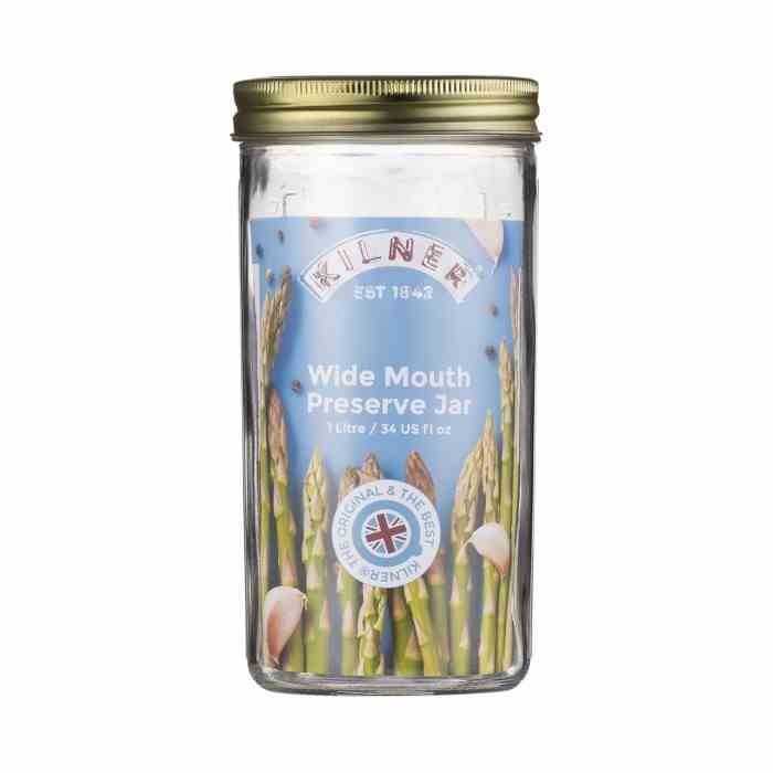Słoik, 1 l, Wide Mouth Preserve Jar / Kilner