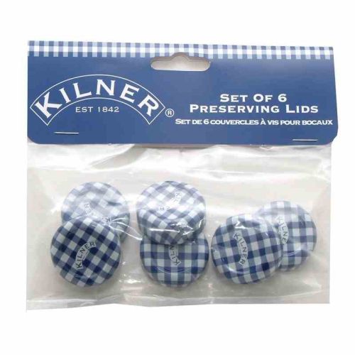 Zestaw 6 pokrywek 6x30mm, Made In England / Kilner