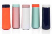 Kubek podróżny 350ml. indygo/biel, Travel / Lund London
