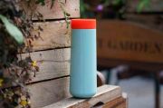 Kubek podróżny 350ml. mięta/koral, Travel / Lund London