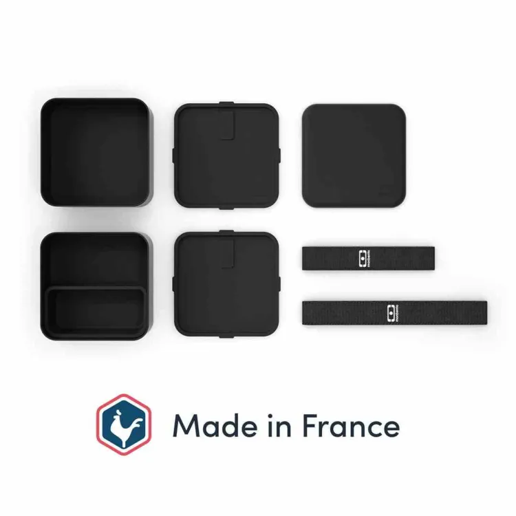 Lunchbox Bento Square, Black Onyx / Monbento