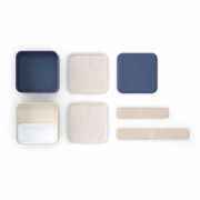 Lunchbox Bento Square, Blue Natural / Monbento