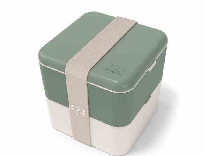 Lunchbox Bento Square, Natural Green / Monbento