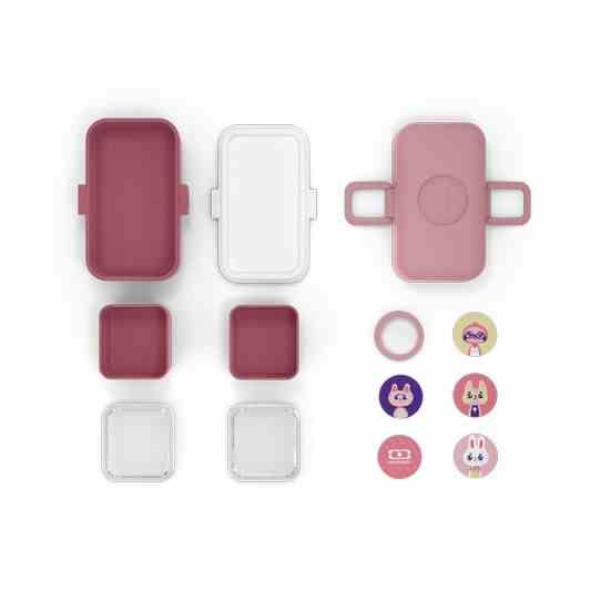 Lunchbox dziecięcy Tresor, Pink Blush / Monbento