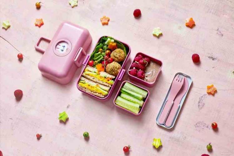 Sztućce podróżne Pocket Color, Pink Blush / Monbento