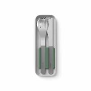 Zestaw sztućców podróżnych Slim Box Nat.Green / Monbento