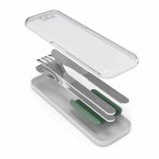 Zestaw sztućców podróżnych Slim Box Nat.Green / Monbento
