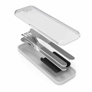 Zestaw sztućców podróżnych Slim Box, Black / Monbento