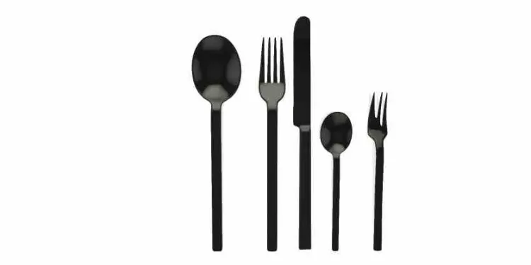 Zestaw sztućców 30el. Oro Nero,Stile / Mepra
