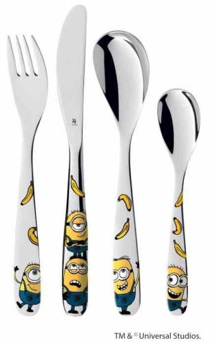 Zestaw sztućców dla dzieci 4 el., Minionki / WMF