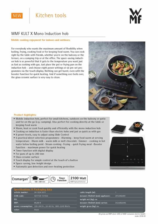 Płyta indukcyjna Kult X / WMF