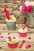 Miseczka na lody, pomarańczowo-biała / Zak!designs