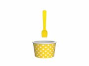 Miseczka na lody, żółto-biała / Zak!designs