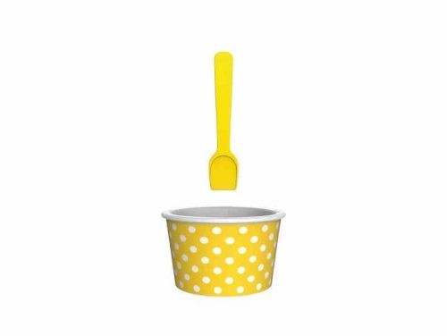 Miseczka na lody, żółto-biała / Zak!designs