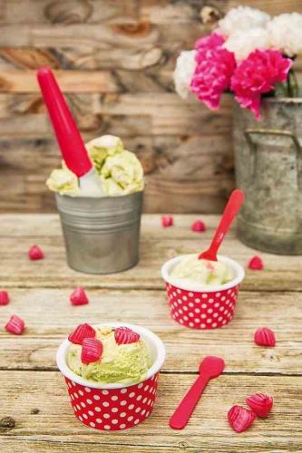 Miseczka na lody, żółto-biała / Zak!designs