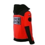 Polar ratowniczy North-Wind PRM-23 FLUO z kapturem oraz kompletem emblematów