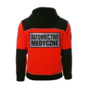 Polar ratowniczy North-Wind PRM-23 FLUO z kapturem oraz kompletem emblematów