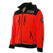 Polar ratowniczy North-Wind PRM-23 FLUO z kapturem oraz kompletem emblematów