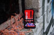 Ampularium mini z rzepem Cordura czarne