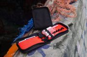 Ampularium mini z rzepem Cordura czerwone