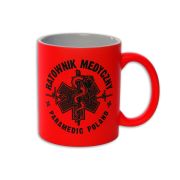 Kubek RATOWNIK MEDYCZNY żmija 330 ml - pomarańczowy FLUO