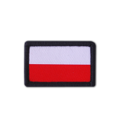 Emblemat Flaga Polski na rękaw podszyta rzepem mniejsza 4,5 x 3 cm