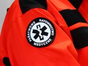 Emblemat FLUO RATOWNICTWO MEDYCZNE na rzepie 8,5 cm