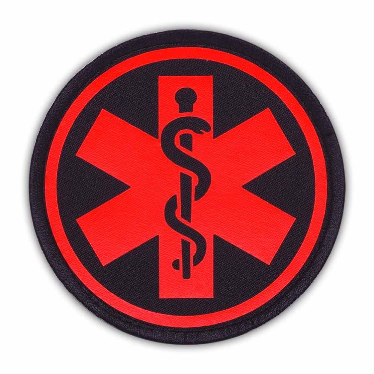 Emblemat FLUO ESKULAP na rzepie 8,5 cm