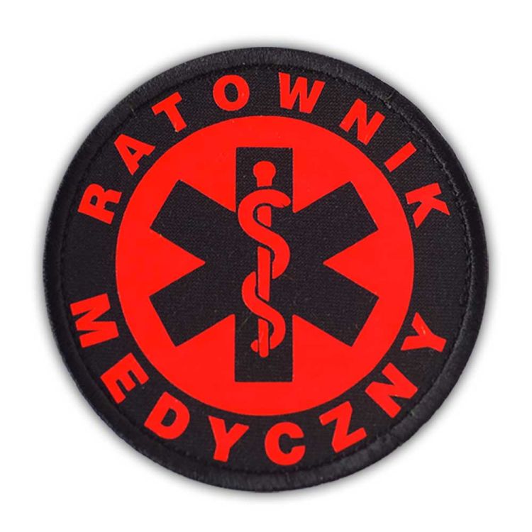 Emblemat RATOWNIK MEDYCZNY 20 cm FLUO