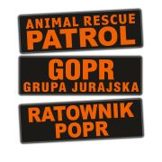 Emblemat dowolny FLUO na rzepie 31 x 10 cm