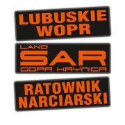 Emblemat dowolny FLUO na rzepie 31 x 10 cm