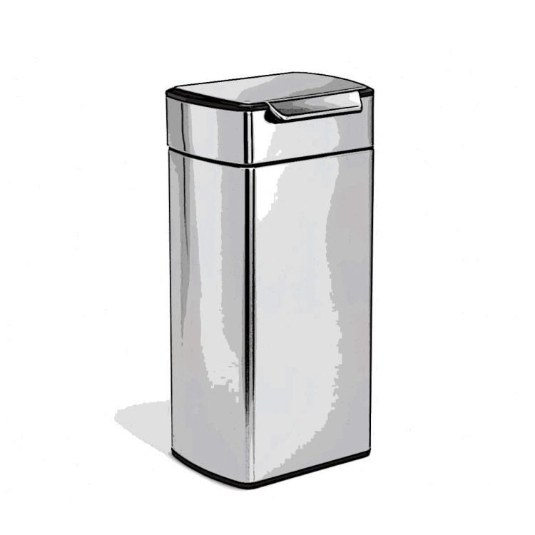 Kosz na śmieci 30L TOUCH-BAR - stal FPP / simplehuman