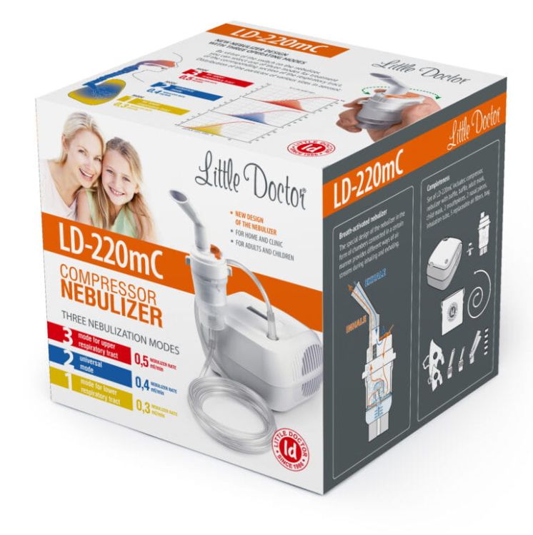 Inhalator tłokowy Little Doctor LD220MC + akcesoria