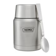 Termos na jedzenie z składaną łyżką i kubkiem Thermos 0,47l - nierdzewny