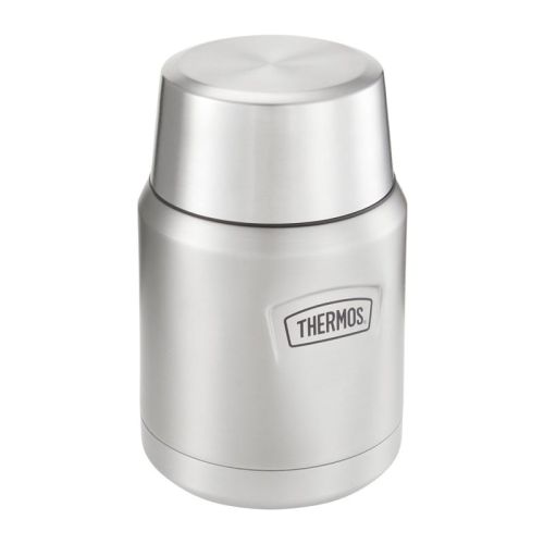 Termos na jedzenie z składaną łyżką i kubkiem Thermos 0,47l - nierdzewny