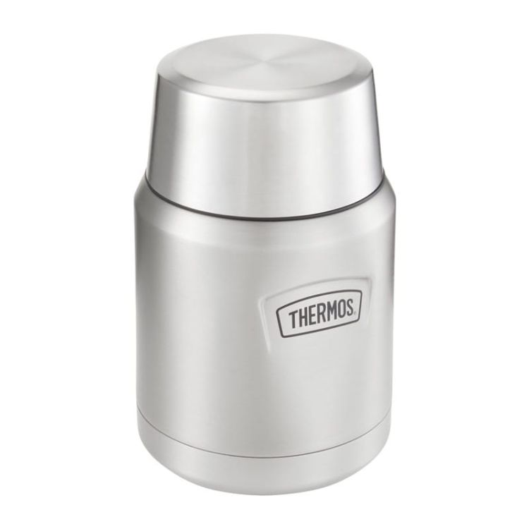 Termos na jedzenie z składaną łyżką i kubkiem Thermos 0,47l - nierdzewny