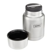 Termos na jedzenie z składaną łyżką i kubkiem Thermos 0,47l - nierdzewny