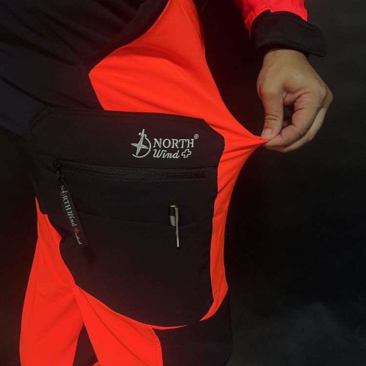 Spodnie ratownicze letnie elastyczne FLEXI North-Wind PRM-23 FLUO